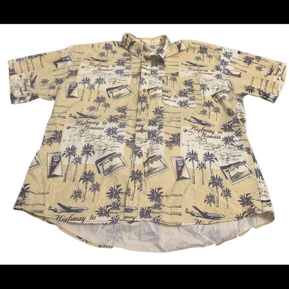 Mens Vintage Button Down Top - Picture 1 of 6